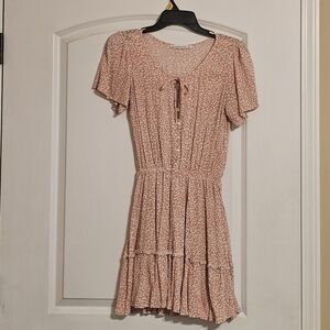 Abercrombie & Fitch Blush Floral Mini Dress